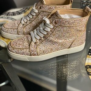 Christian Louboutin glitter sneakers